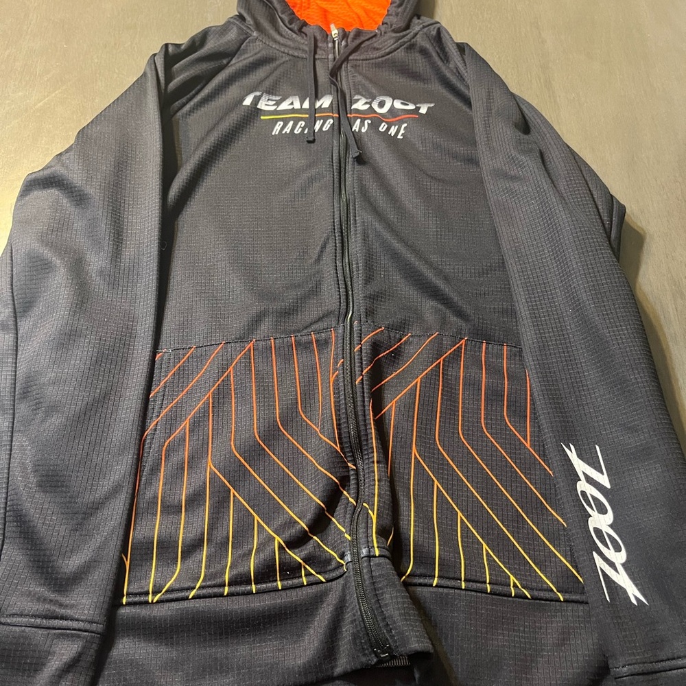 Zoot Black and Orange Zip-Up Hoodie